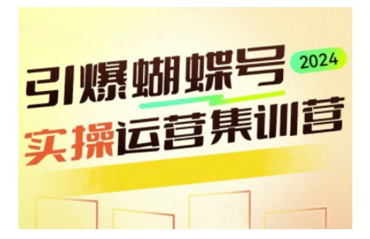 引爆蝴蝶号实操运营,助力你深度掌握蝴蝶号运营,实现高效实操,开启流量变现之路-淘金日记