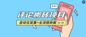 悟空采集评论搬砖_评论搬砖+自动采集【完整攻略】-淘金日记