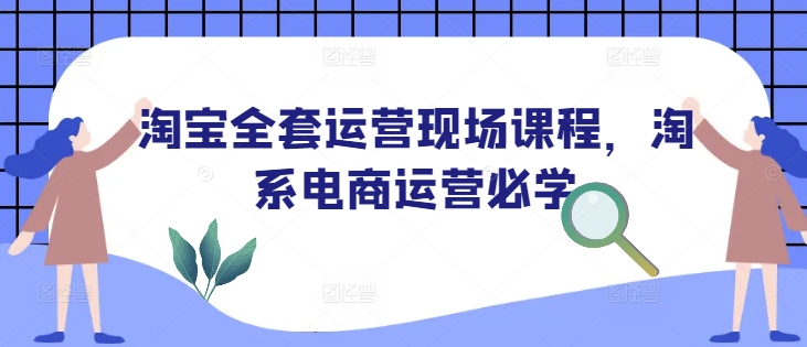 淘宝全套运营现场课程,淘系电商运营必学-淘金日记
