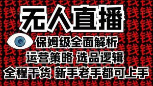 2025无人直播这么做就对了,保姆级全面解析,全程干货,新手老手都可上手-淘金日记