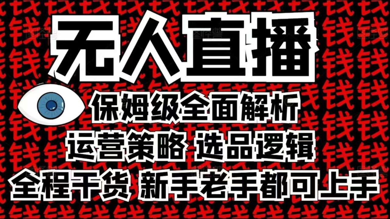 2025无人直播这么做就对了,保姆级全面解析,全程干货,新手老手都可上手-淘金日记
