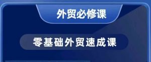 零基础外贸必修课,开发客户商务谈单实战,40节课手把手教-淘金日记