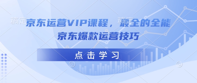 京东运营VIP课程,最全的全能京东爆款运营技巧-淘金日记