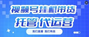 视频号挂J直播带货托管代运营,每个月多挣3k【揭秘】-淘金日记