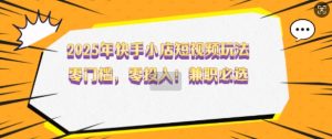 2025年快手小店短视频玩法，零门槛，零投入，兼职必选【揭秘】-淘金日记