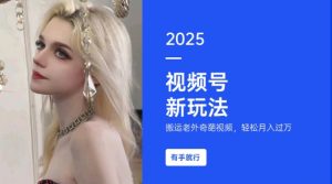 搬运老外奇葩视频，撸视频号分成计划收益，每天只需一小时，新手小白轻松月入过W-淘金日记