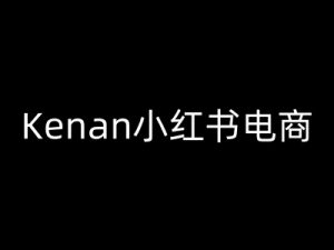 Kenan小红书电商-kenan小红书教程-淘金日记