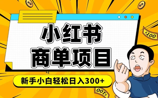 小红书千粉商单,稳定快速变现项目,实现月入6-8k并不是很难-淘金日记