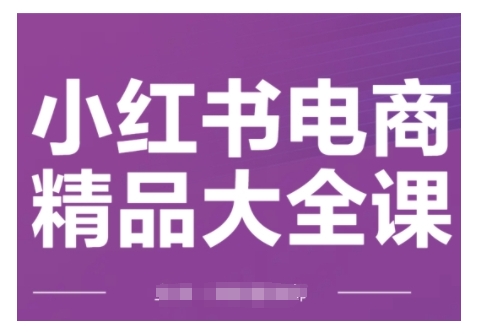 小红书电商精品大全课,快速掌握小红书运营技巧,实现精准引流与爆单目标,轻松玩转小红书电商-淘金日记