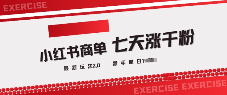 小红书商单2.0最新玩法,3天涨千粉单日变现多张-淘金日记