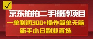 京东拍拍二手搬砖项目，一单纯利润3张，操作简单，小白兼职副业首选-淘金日记