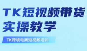 东南亚TikTok短视频带货,TK短视频带货实操教学-淘金日记
