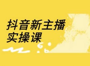 抖音新主播实操课,直播间流量运营线上实操课(18节)-淘金日记