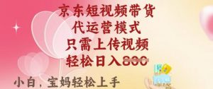 京东短视频带货，2025翻身项目，只需上传视频，单月稳定变现8k+【揭秘】-淘金日记