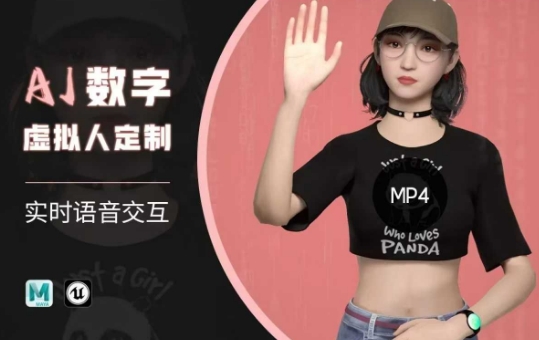 Ai数字人虚拟(智能体)实时语音交互特训营,自行定制超写实角色AI数字人交互技术-淘金日记