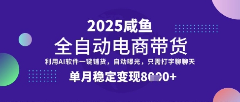 全网首发【闲鱼全自动电商带货】三年磨一剑，一朝露锋芒，单月稳定变现8k+【揭秘】-淘金日记