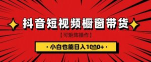 抖音短视频食品橱窗带货，小白轻松上手日入1k+【揭秘】-淘金日记