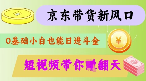 最新京东短视频带货代运营秘籍，轻松躺挣【揭秘】-淘金日记