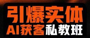 引爆实体AI模板引流私教班,从0~1讲透实体短视频获客-淘金日记
