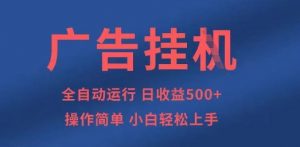广告挂G全自动5张+项目，操作简单，小白轻松上手【揭秘】-淘金日记