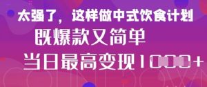 疯狂爆火!小红书等平台的女性中餐养生视频,小白轻松制作,快速拿到结果-淘金日记