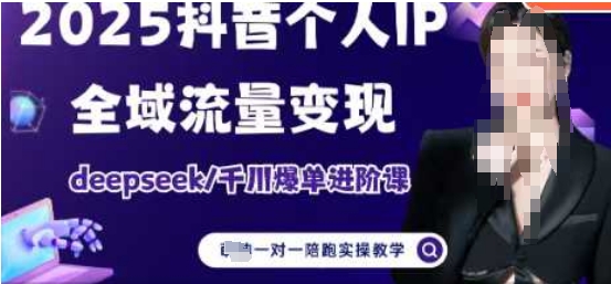 2025个人IP短视频带货(进阶版)全域流量变现,deepseek千川爆单进阶课-淘金日记