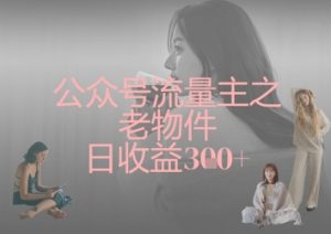 公众号流量主之老物件日收益300+-淘金日记