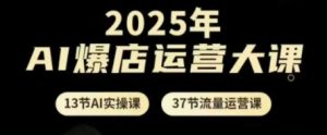 2025年AI爆店运营大课,13节AI实操课+37节流量运营课-淘金日记