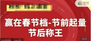 赢在春节档-节前起量,后称王,淘系精品线上系列课-淘金日记