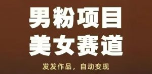 男粉项目美女赛道，发发作品，轻松获流自动变现-淘金日记