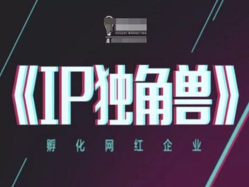IP独角兽，孵化网红企业，ip教程-淘金日记