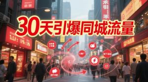 30天引爆同城流量:团购篇 认知篇 流量篇 来客篇 达人篇 老板人设IP篇 投流篇-淘金日记