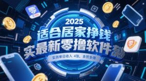 适合居家挣钱2025最新零撸软件，实测单日收入4张，多劳多得 一部手机即可操作【揭秘】-淘金日记