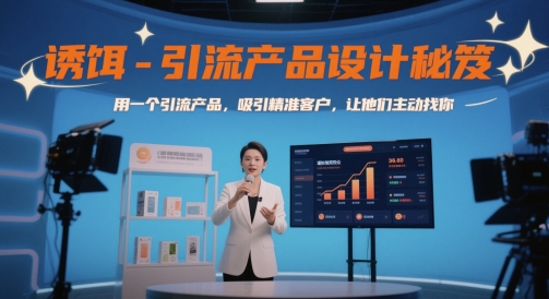 诱饵-引流产品设计秘笈,用一个引流产品,吸引精准客户,让他们主动找你-淘金日记