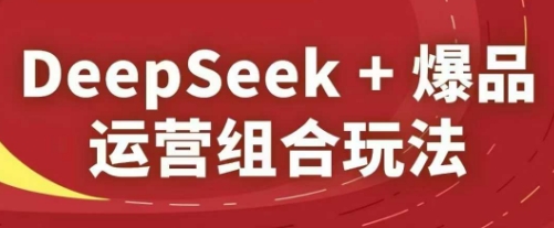 DeepSeek+爆品运营组合玩法，2025淘系精品课-淘金日记