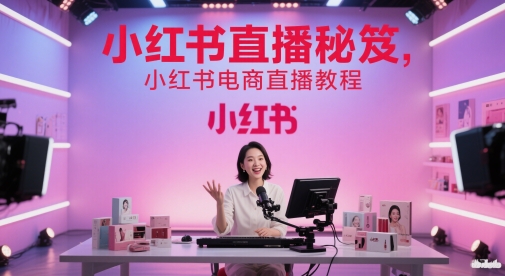小红书直播秘笈,小红书电商直播教程-淘金日记