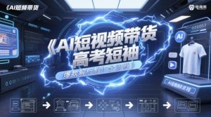 AI短视频带货高考短袖爆款解析制作全流程-淘金日记