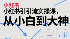 小红书引流实操课,从小白到大神-淘金日记