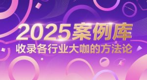 2025案例库,收录各行业大咖的方法论-淘金日记