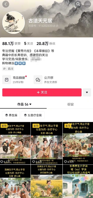 古法五音养生教程，五音疗愈的视频的制作方法，2-4小时就能学会，作者10天涨粉10W-淘金日记