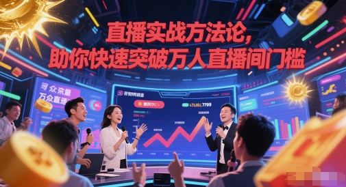 直播实战方法论,助你快速突破万人直播间门槛-淘金日记