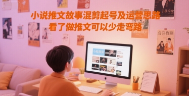 小说推文故事混剪起号及运营思路,看了做推文可以少走弯路-淘金日记