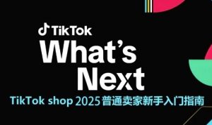 TikTok shop 2025普通卖家新手入门指南,助新手快速掌握从0到1的跨境电商运营逻辑-淘金日记