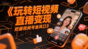 玩转短视频直播变现,把握视频号金风口-淘金日记