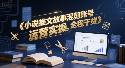小说推文故事混剪账号运营实操,全程干货-淘金日记