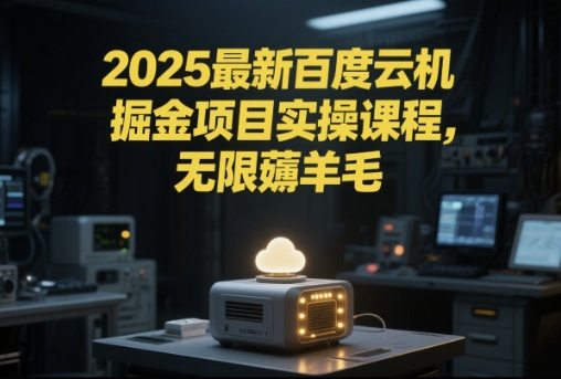 2025最新百度云机掘金项目实操课程单窗口保底5-10元月收益单窗口150+【揭秘】-淘金日记