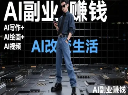 AI改变生活(Ai写作+AI绘画+Ai视频),AI副业挣钱-淘金日记