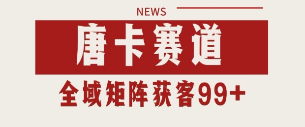 小红书某音唐卡赛道引流获客 自热矩阵日引200+【揭秘】-淘金日记