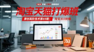 淘宝天猫打爆班原创高阶技术第69期:淘宝从0到爆-淘金日记