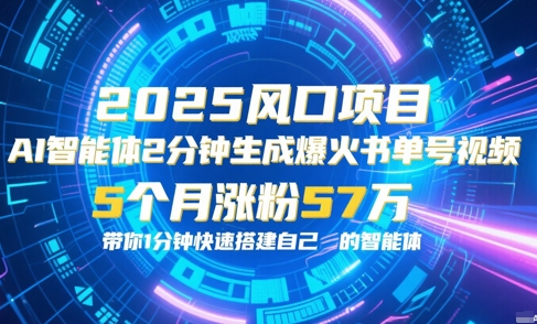 AI智能体2分钟一键生成爆火书单号原创视频,5个月涨粉57w,带你零代码1分钟搭建智能体-淘金日记